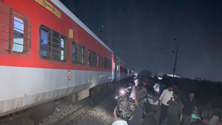train in fire